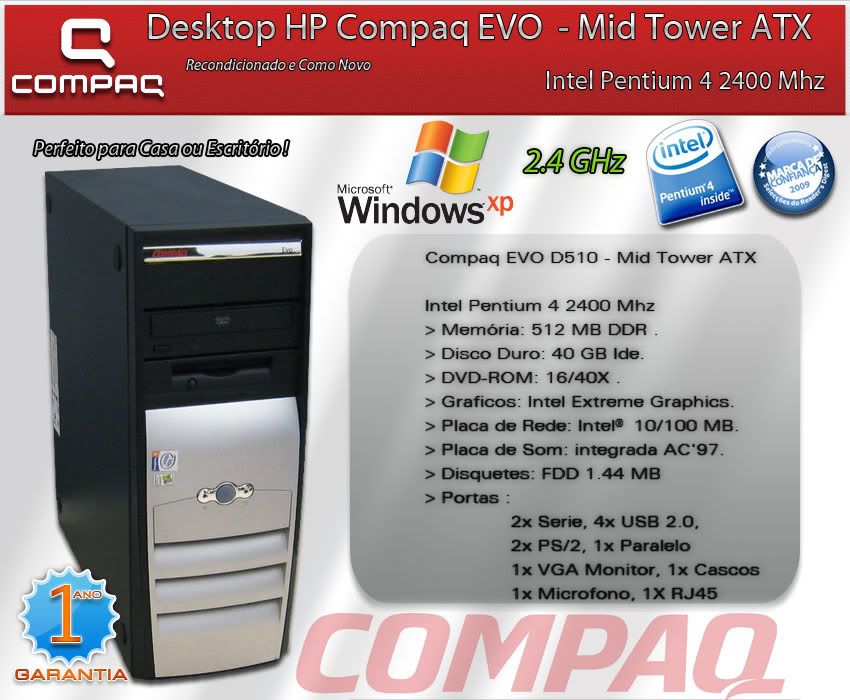 Desktop Hp Compaq Evo Mid Tower Atx Photo By Technet1 Photobucket 6045